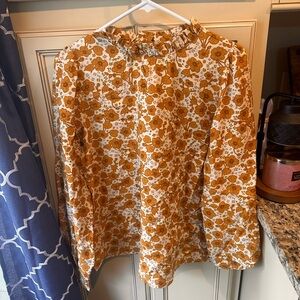 Floral Print Les Amis Women's Top large, like new